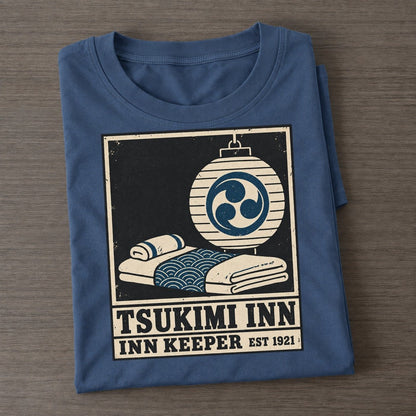 Tsukimi Inn Noren Trade Co Classic T-shirt – Twilight Navy