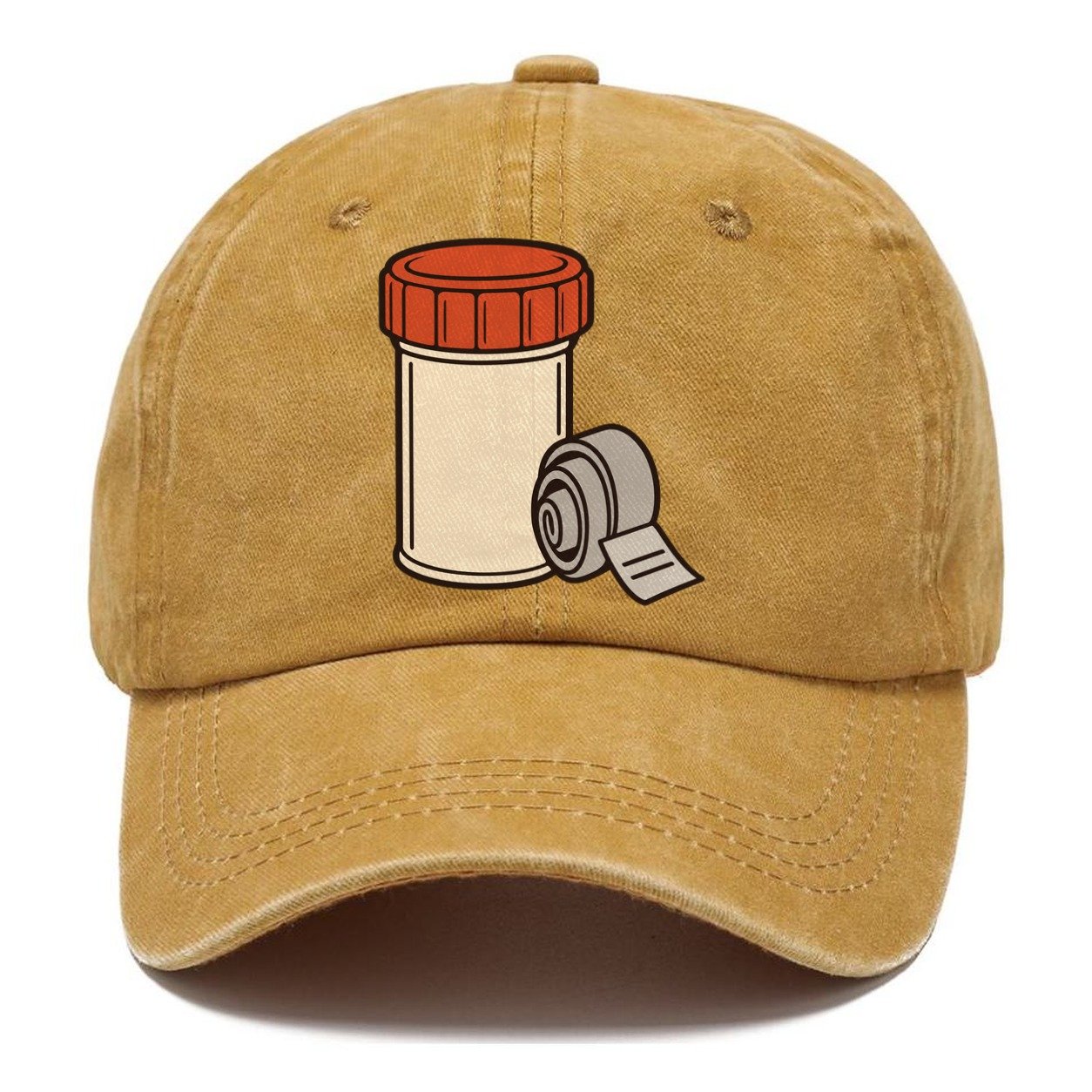 Micro Tube And Log Roll Geocaching Classic Cap – Golden Harvest