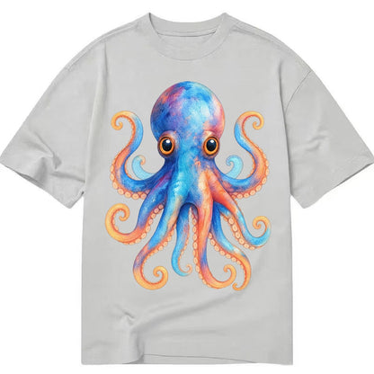 Octopus Cute Classic T-shirt – Grey