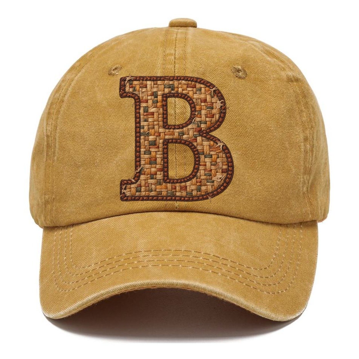 Woven Tweed B Monogram Classic Cap – Golden Harvest