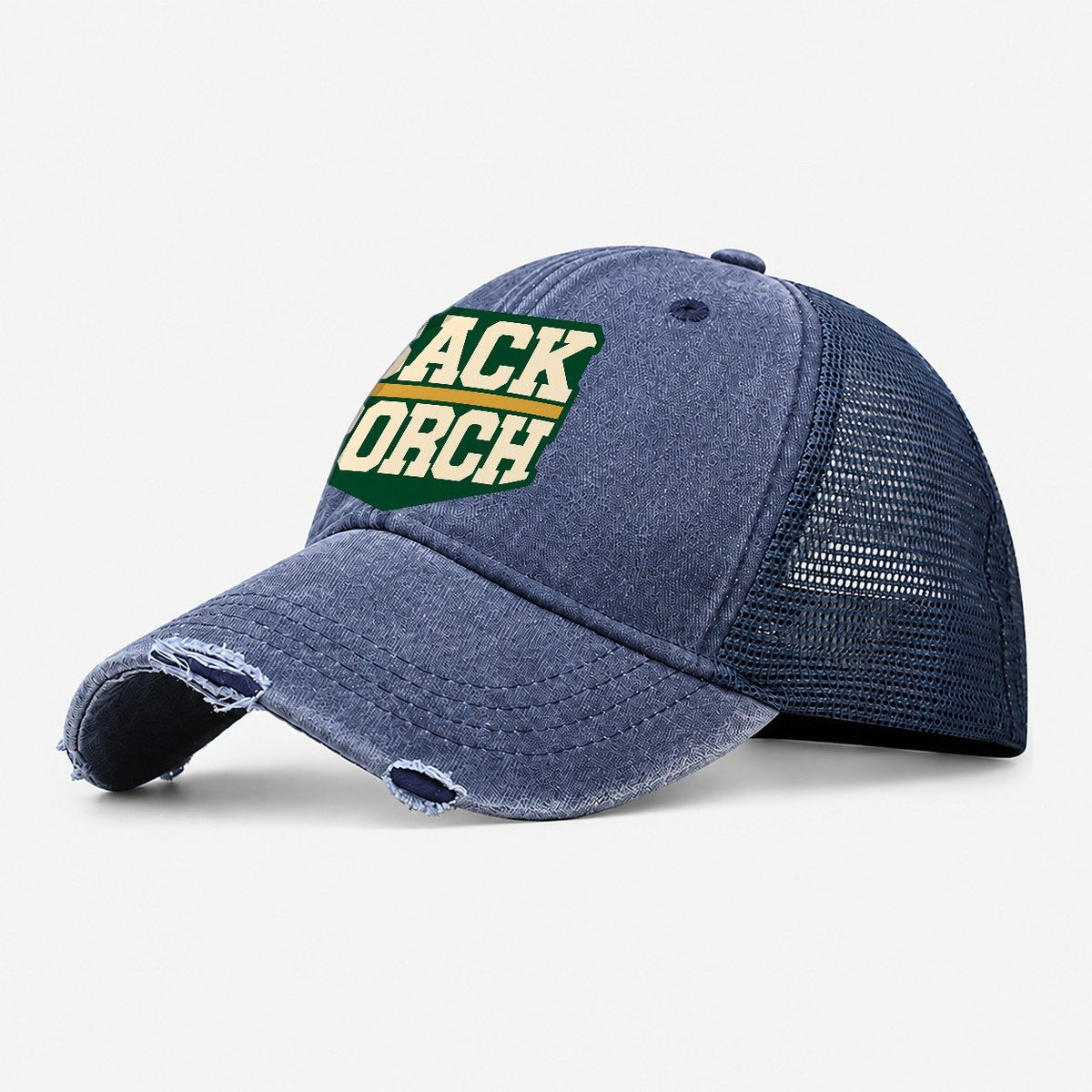 Back Porch Brew House Washed Trucker Hat – Navy