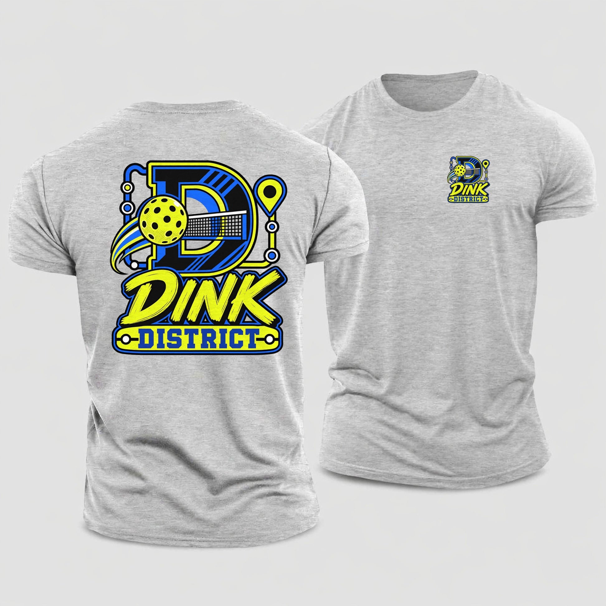 Dink District Pickleball Life Cotton T-Shirt – Sport Grey