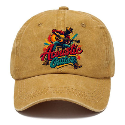 Acoustic Guitar Wordmark Music Instruments Classic Cap – Golden Harvest