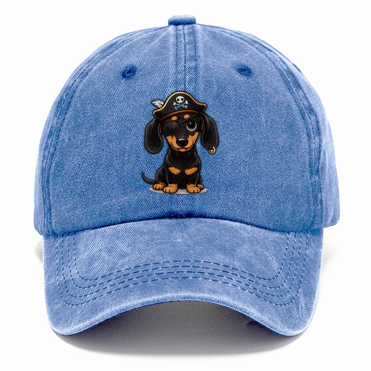 Dachshund Pirate Adventure Classic Cap – Summer Sky