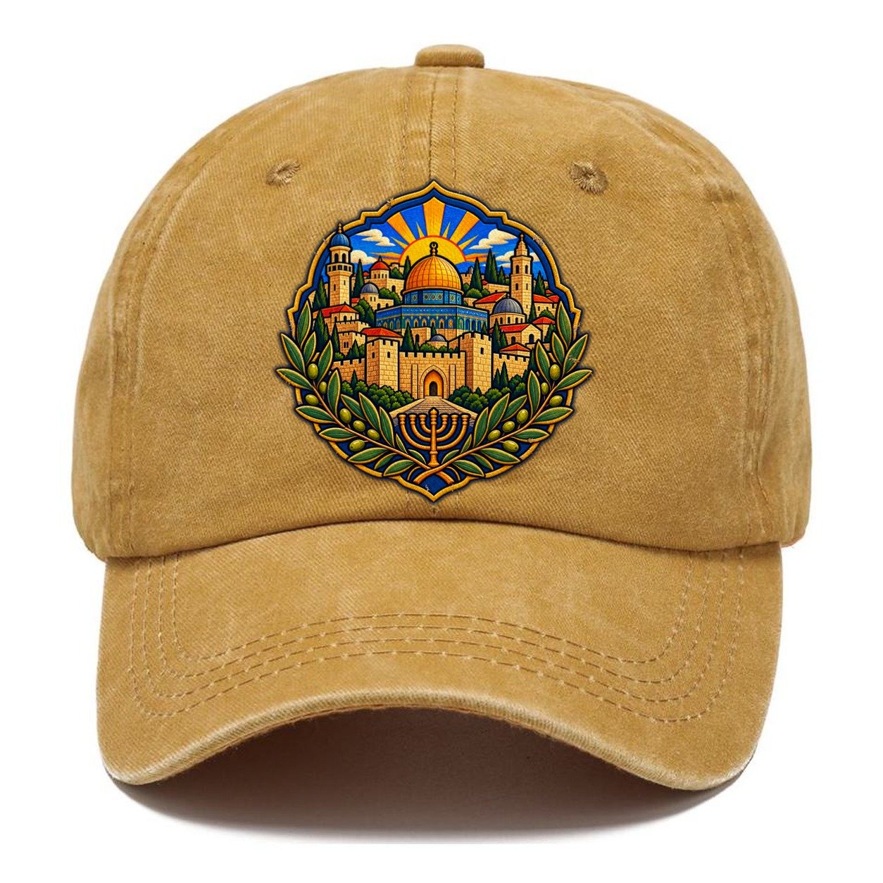 Old City Skyline Jerusalem Classic Cap – Golden Harvest