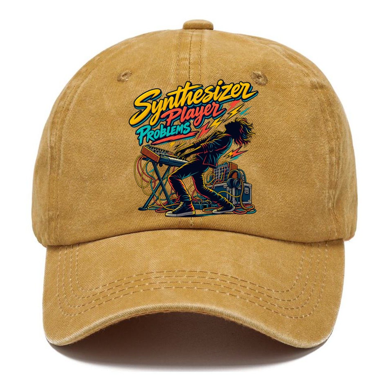 Synthesizer Player Problems Music Instruments Classic Cap – Golden Harvest