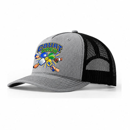 Court Crew Pickleball Life Trucker Hat – Sport Grey Black