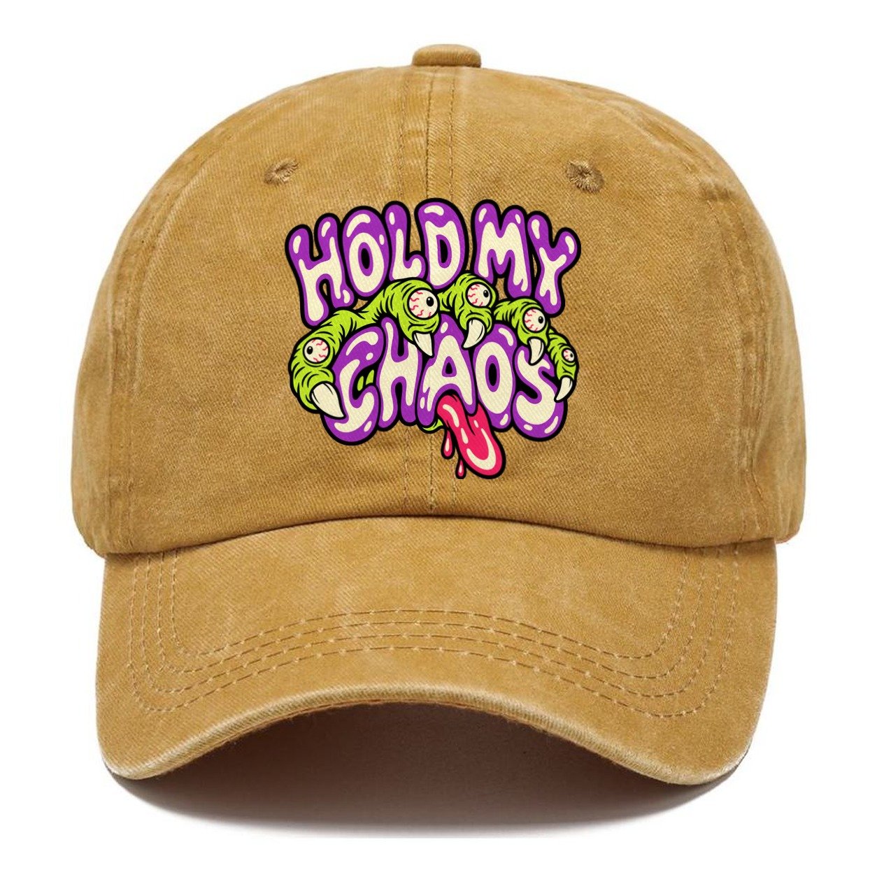 Hold My Chaos Crazy Styles Classic Cap – Golden Harvest