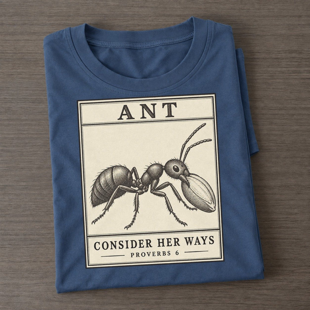Ant Specimen Plate Creature Canticle Classic T-shirt – Twilight Navy