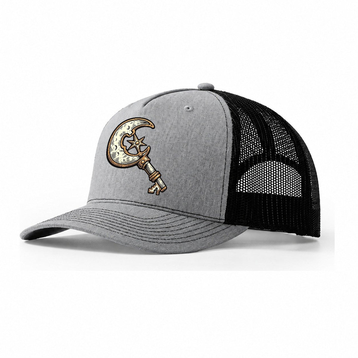 Twilight Door Key Sundown Familiars Trucker Hat – Sport Grey Black