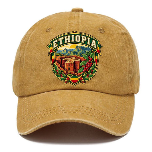 Ethiopia Retro Badge Country Logos Classic Cap – Golden Harvest