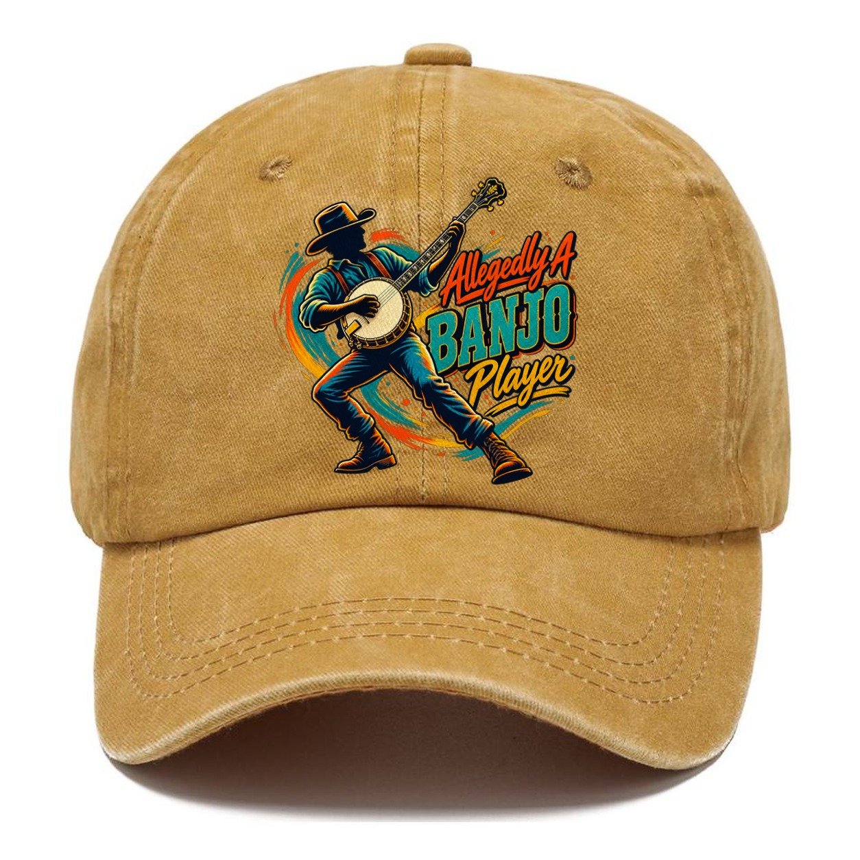 Allegedly A Banjo Player Music Instruments Classic Cap – Golden Harvest