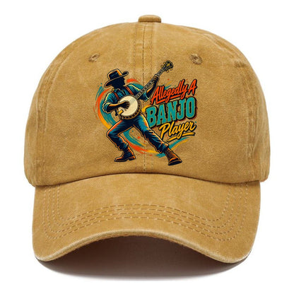 Allegedly A Banjo Player Music Instruments Classic Cap – Golden Harvest