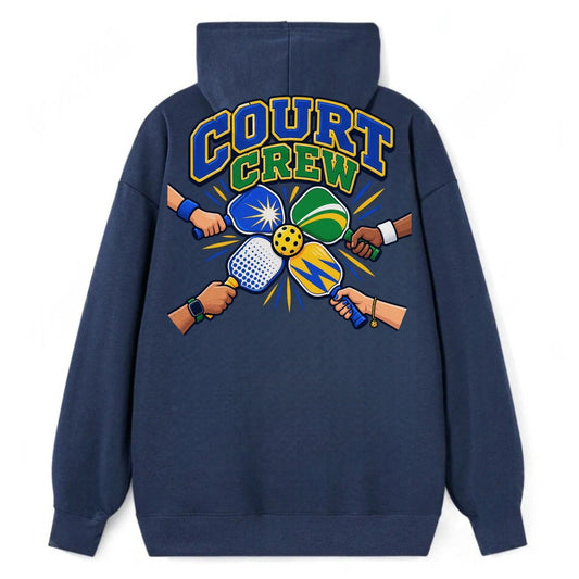 Court Crew Pickleball Life Classic Pullover Hoodie – Navy