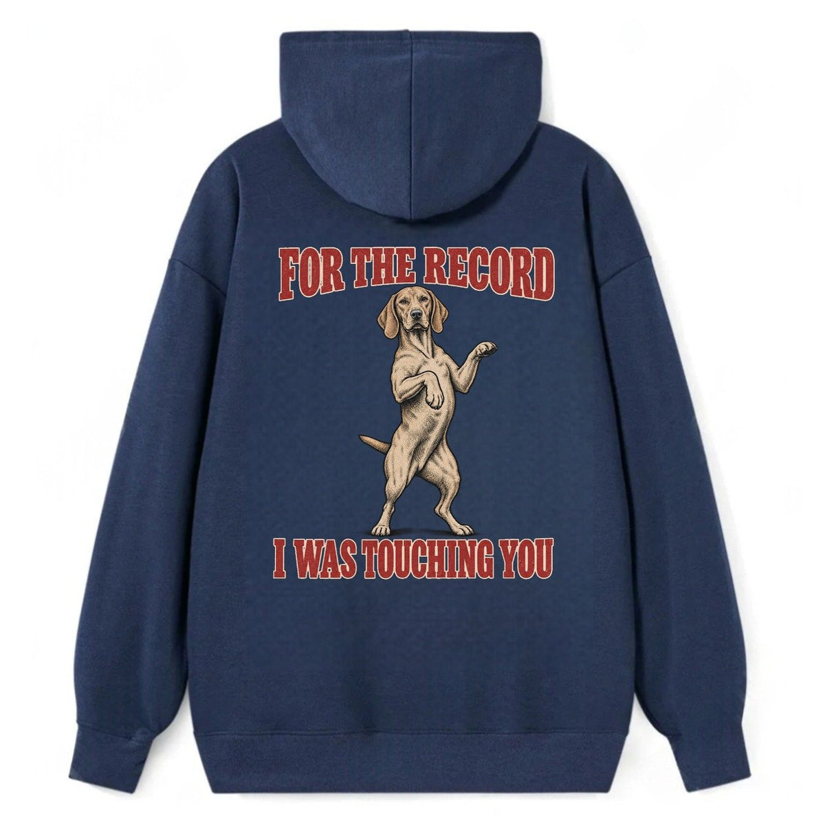 Vizsla Dog Declarations Classic Pullover Hoodie – Navy