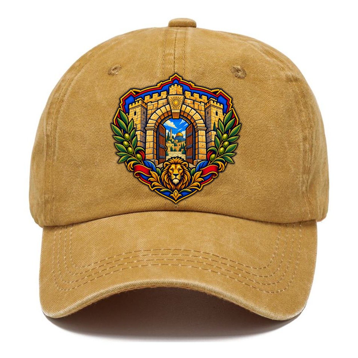 Jaffa Gate Keystone Jerusalem Classic Cap – Golden Harvest