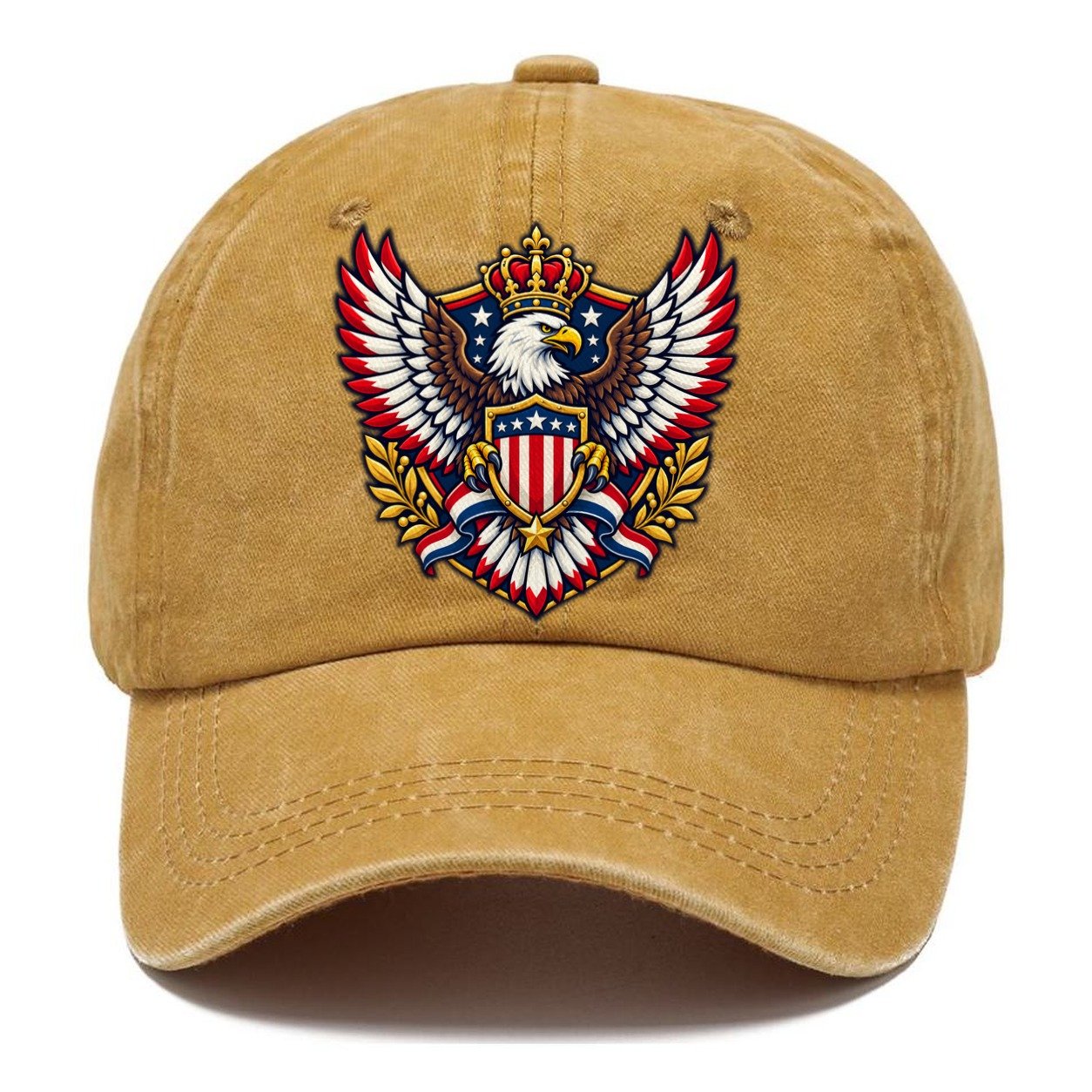 United States Heraldic Crest Country Logos Classic Cap – Golden Harvest