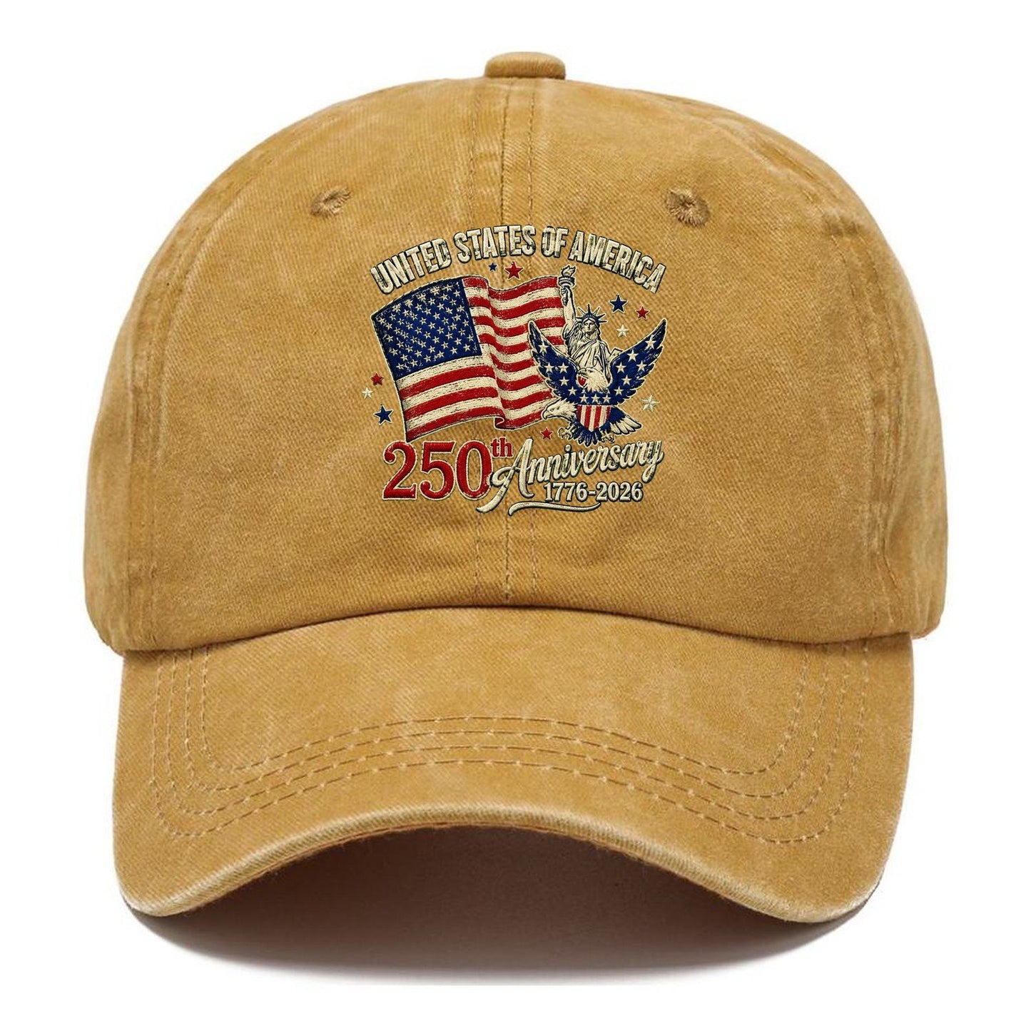 Us 250Th Patch Emblem Classic Cap – Golden Harvest