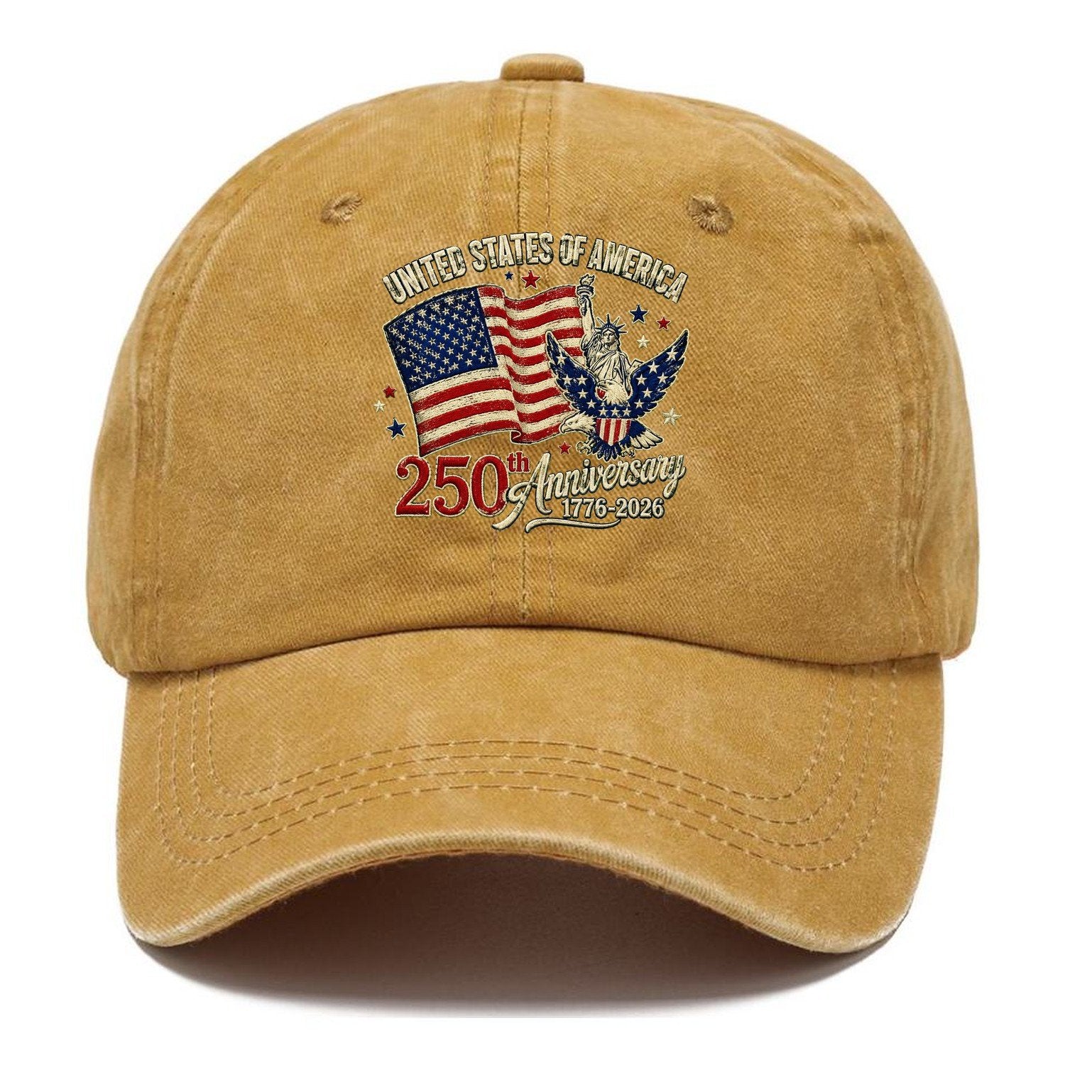 Us 250Th Patch Emblem Classic Cap – Golden Harvest