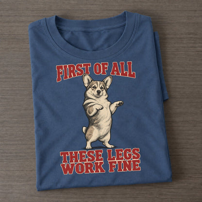 Pembroke Welsh Corgi Dog Declarations Classic T-shirt – Twilight Navy