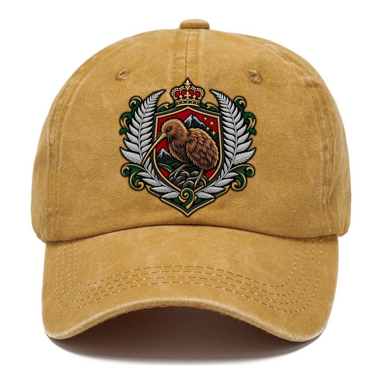 New Zealand Heraldic Crest Country Logos Classic Cap – Golden Harvest