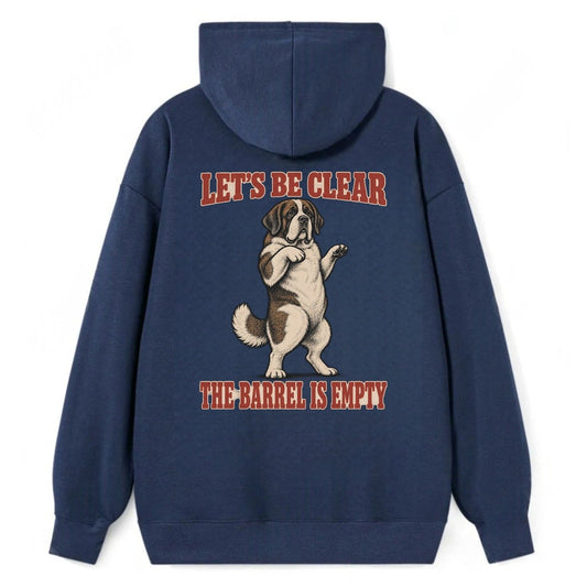 Saint Bernard Dog Declarations Classic Pullover Hoodie – Navy
