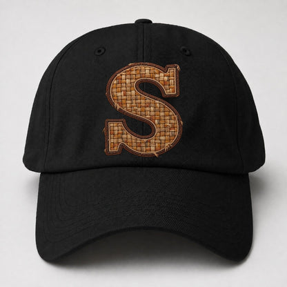 Woven Tweed S Monogram Baseball Cap – Black