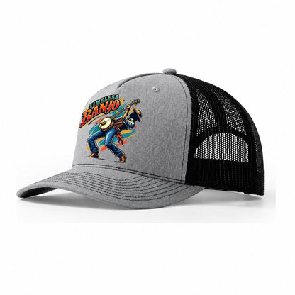 Timeless Banjo Music Instruments Trucker Hat – Sport Grey Black