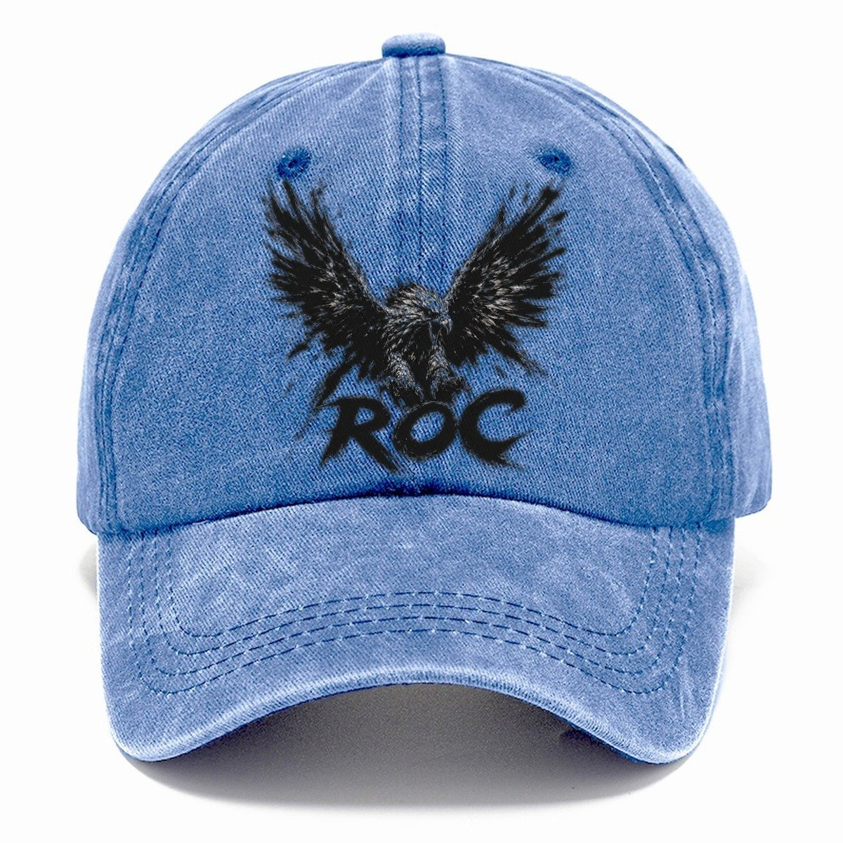 Dark Gestural Marks Classic Cap – Summer Sky