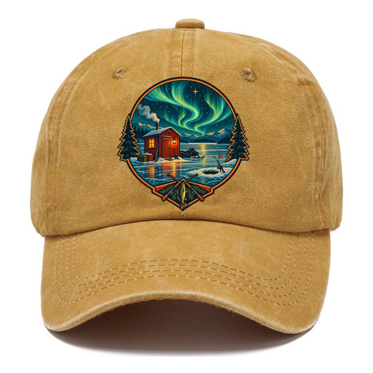 Northern Ice Shack Night Fishing Club Classic Cap – Golden Harvest