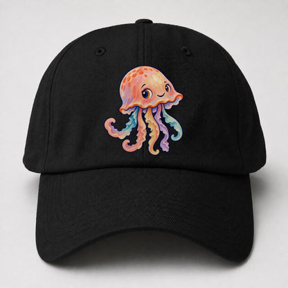 Jellyfish Bell Tilt Sea Sprite Baseball Cap – Black