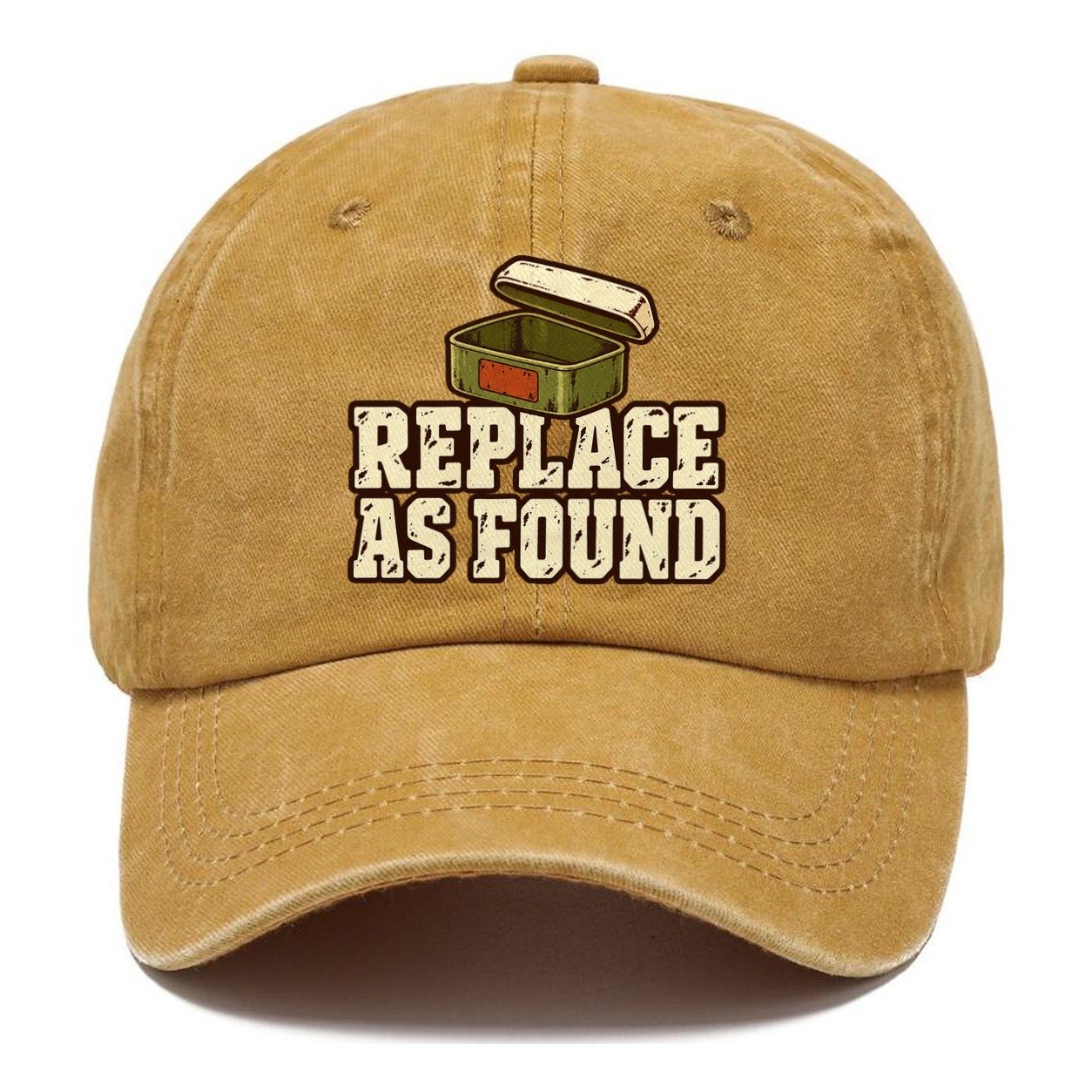 Replace As Found Geocaching Classic Cap – Golden Harvest