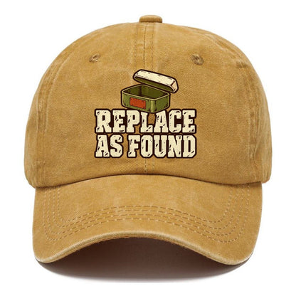 Replace As Found Geocaching Classic Cap – Golden Harvest
