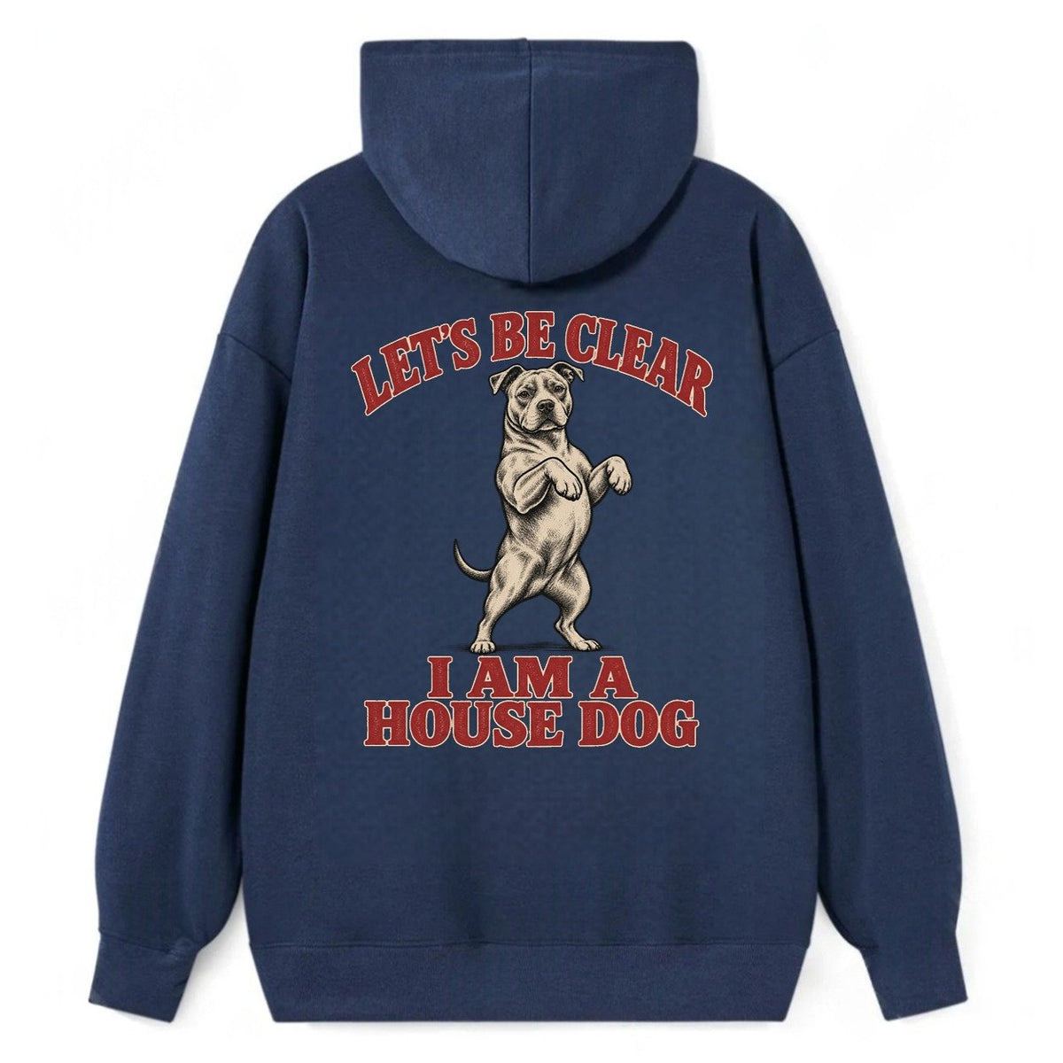 American Pit Bull Terrier Dog Declarations Classic Pullover Hoodie – Navy