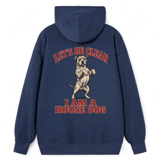 American Pit Bull Terrier Dog Declarations Classic Pullover Hoodie – Navy