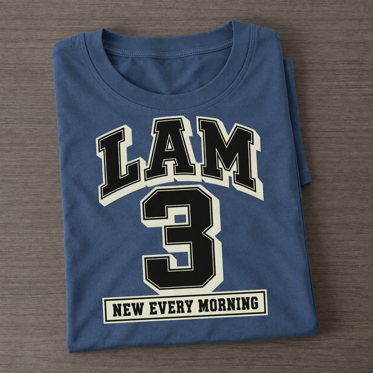 Lamentations 3 Varsity Chapel Varsity Classic T-shirt – Twilight Navy