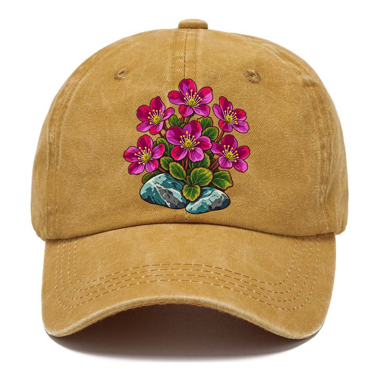 Nunavut Purple Saxifrage Canada Cultural Icons Classic Cap – Golden Harvest