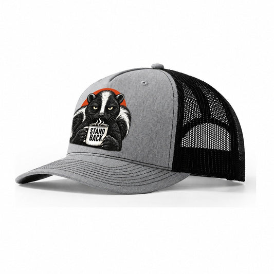 Skunk Mug Truths Trucker Hat – Sport Grey Black