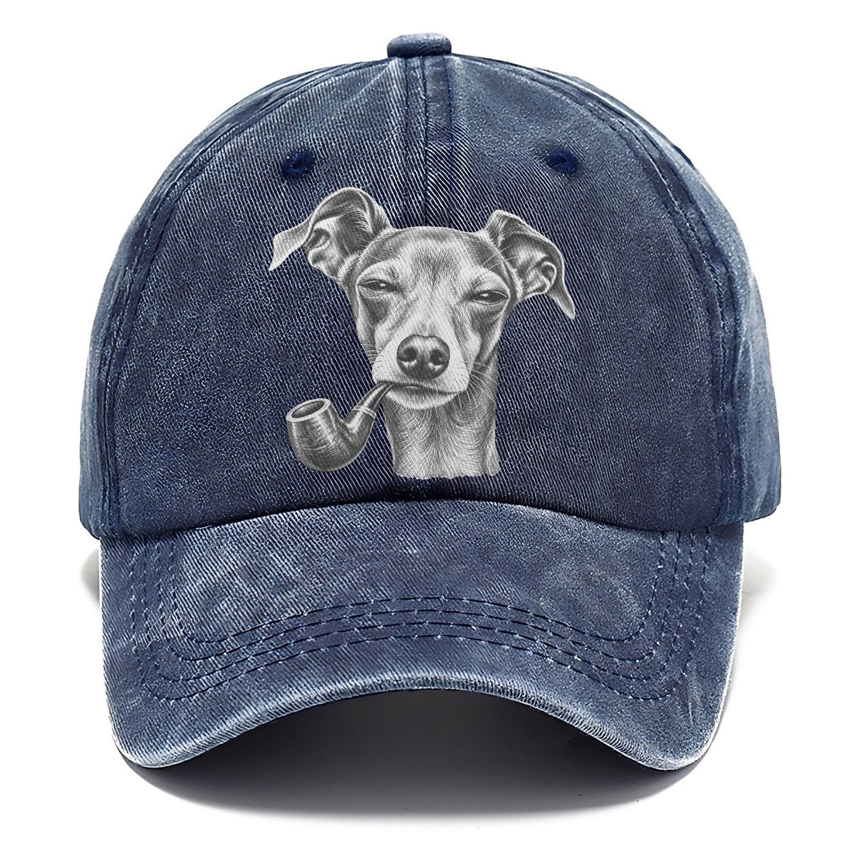 Italian Greyhound A Classic Tobacco Pipe Smoking Dogs Smoking Dogs Portraits Classic Cap – Twilight Navy