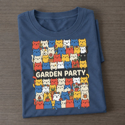 Garden Party Overcatted Classic T-shirt – Twilight Navy