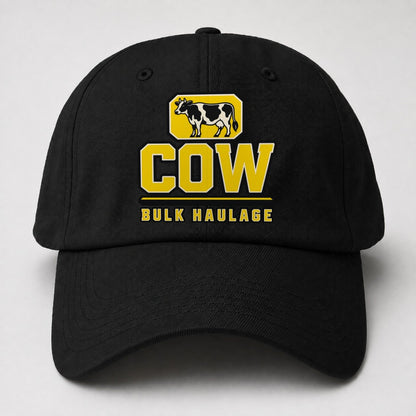 Cow Bulk Haulage Heavy Duty Baseball Cap – Black