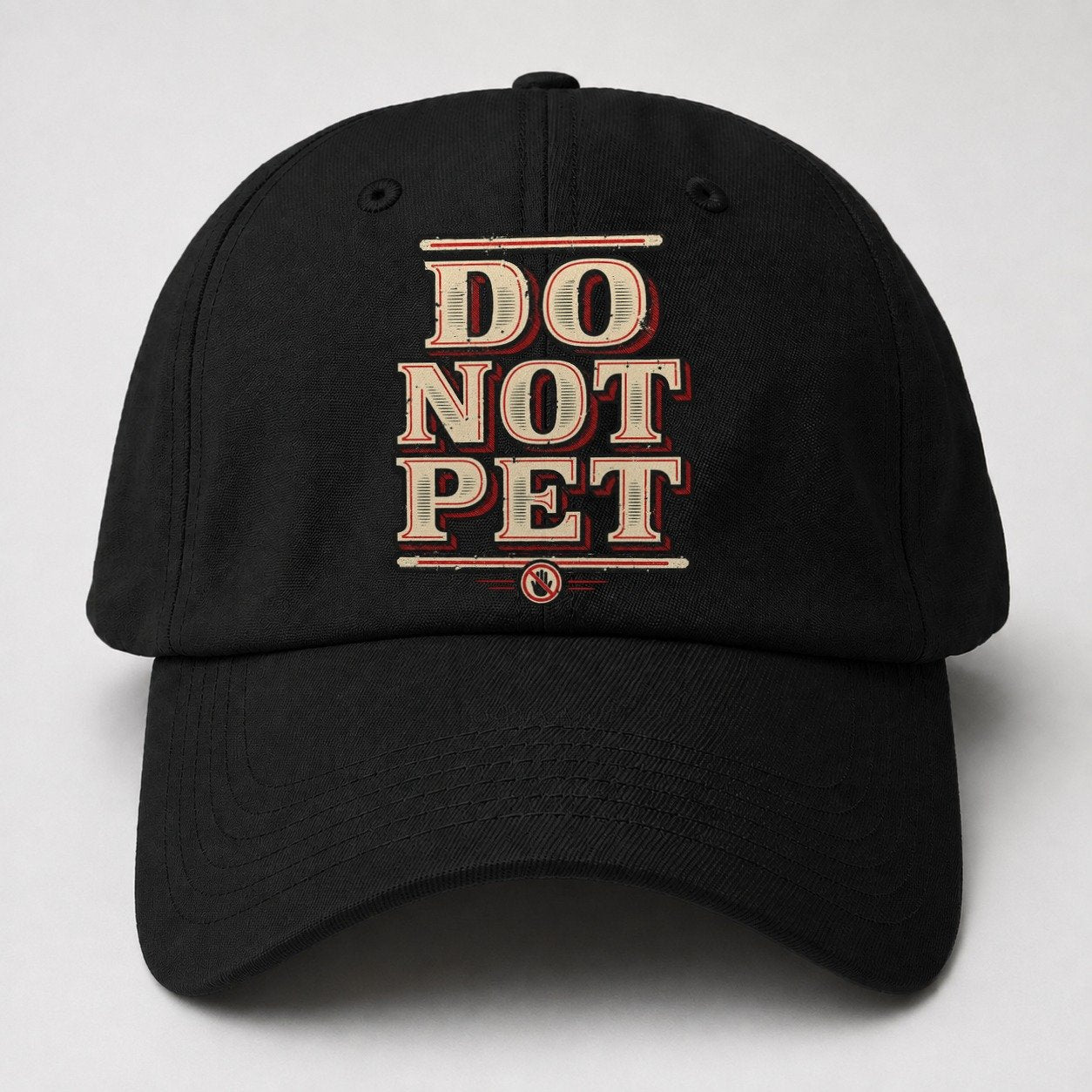 Do Not Pet American Wit Baseball Cap – Black