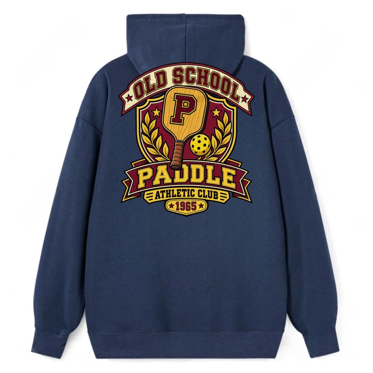 Old School Paddle Athletic Club Pickleball Life Classic Pullover Hoodie – Navy