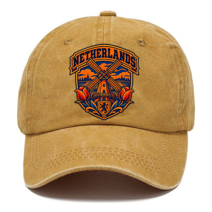 Netherlands Retro Badge Country Logos Classic Cap – Golden Harvest