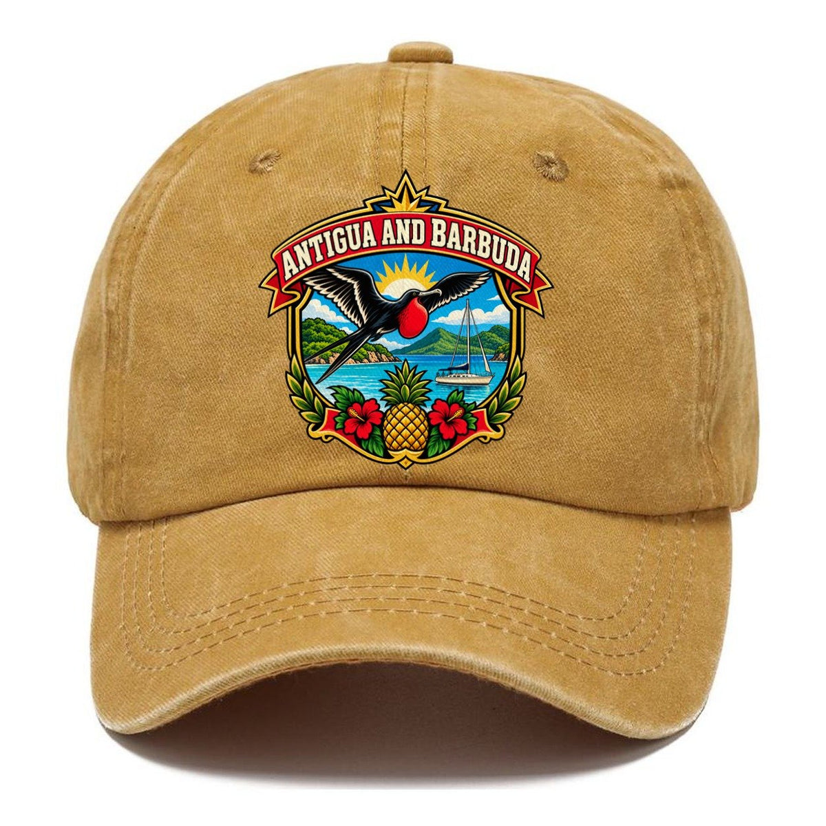 Antigua And Barbuda Retro Badge Country Logos Classic Cap – Golden Harvest