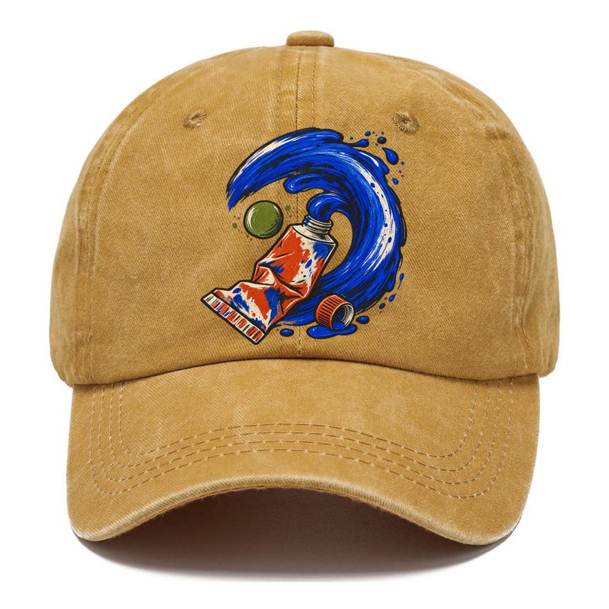 Cobalt Brush Wave Clay Color Makers Classic Cap – Golden Harvest