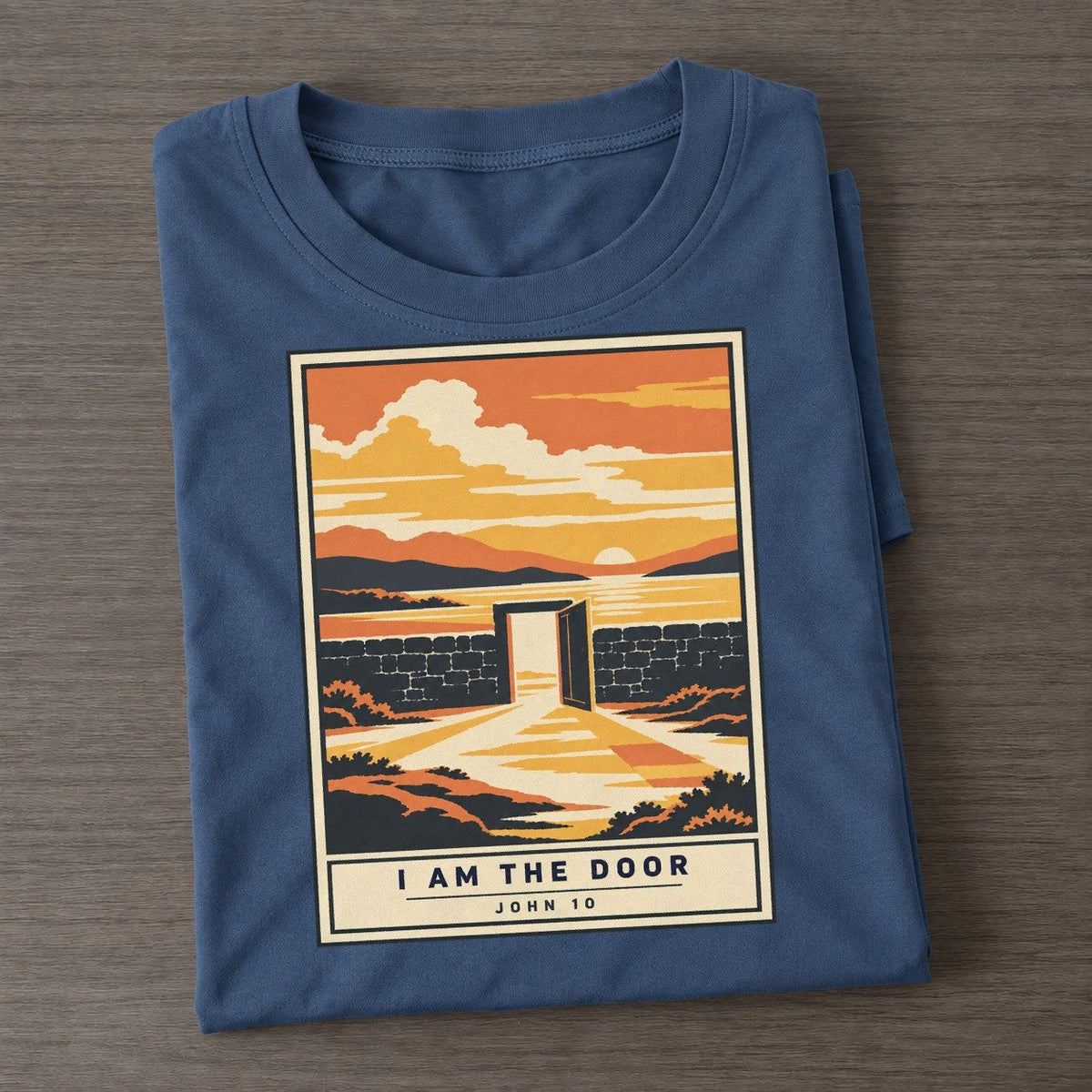 I Am The Door Given Light Classic T-shirt – Twilight Navy