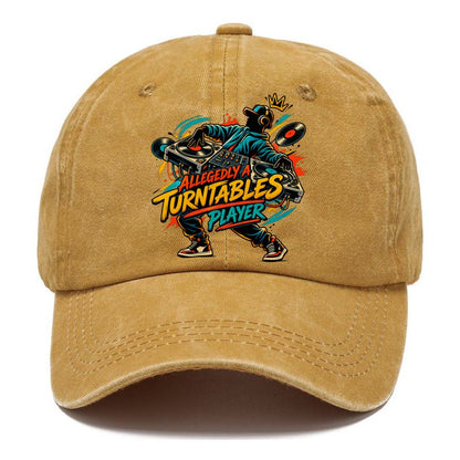 Allegedly A Turntables Player Music Instruments Classic Cap – Golden Harvest