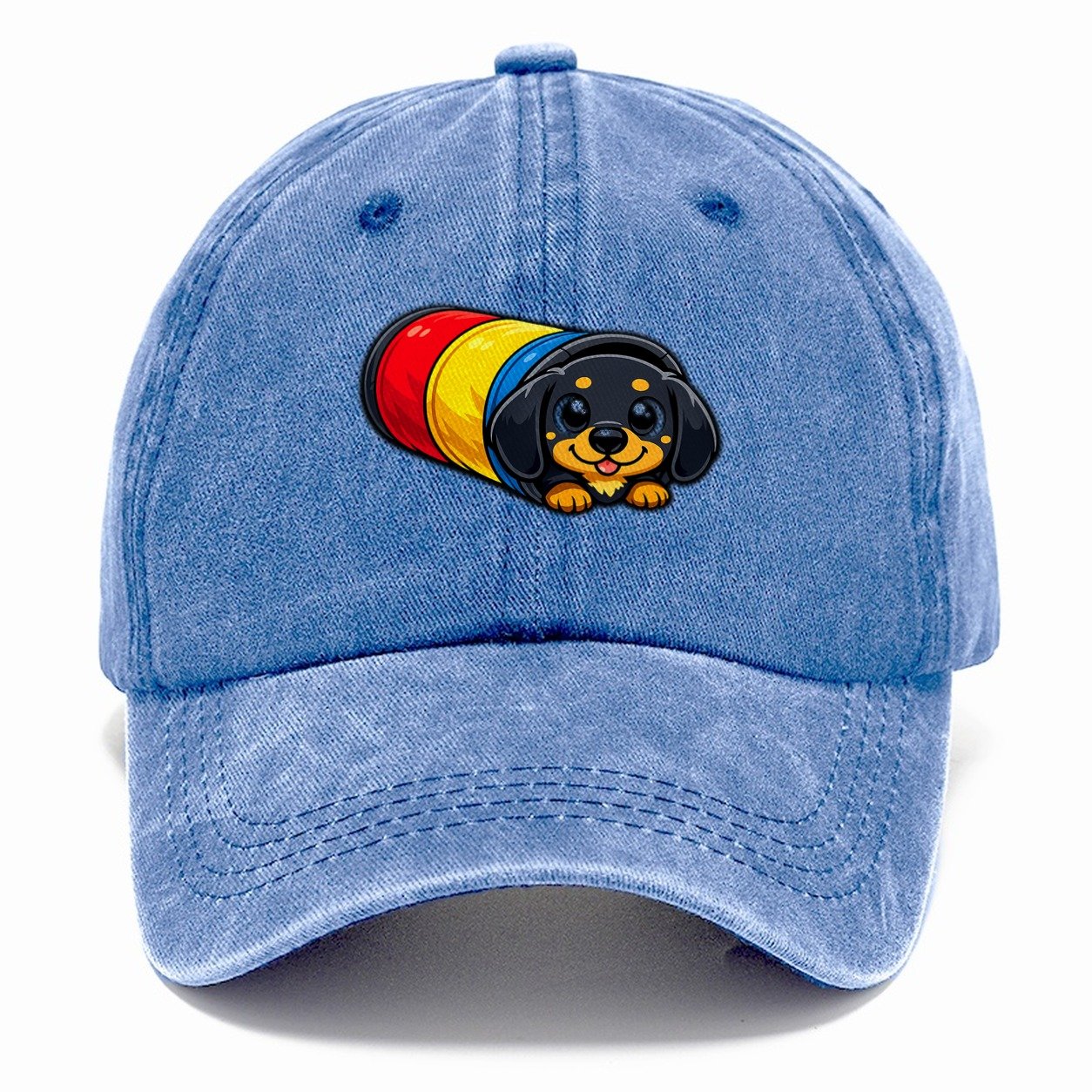 Dachshund Tunnel Toy Classic Cap – Summer Sky