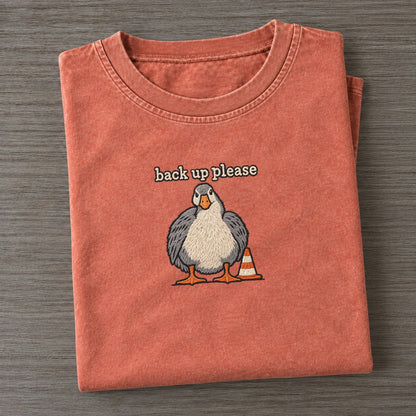 Back Up Please Strongly Worded Vintage T-shirt – Terracotta